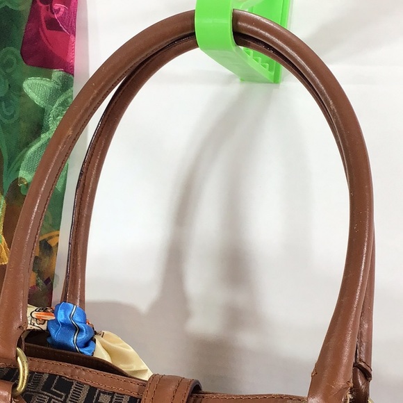 Vtg L.A.M.B. Large fabric/leather tote bag - Picture 5 of 12